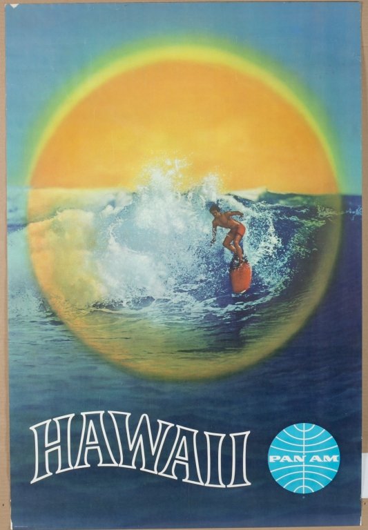 Hawaii Pan Am Poster, c.1960. (1 of 4)