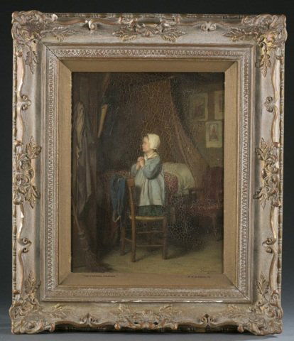 Andre Henri Dargelas, "The Evening Prayer". (1 of 6)