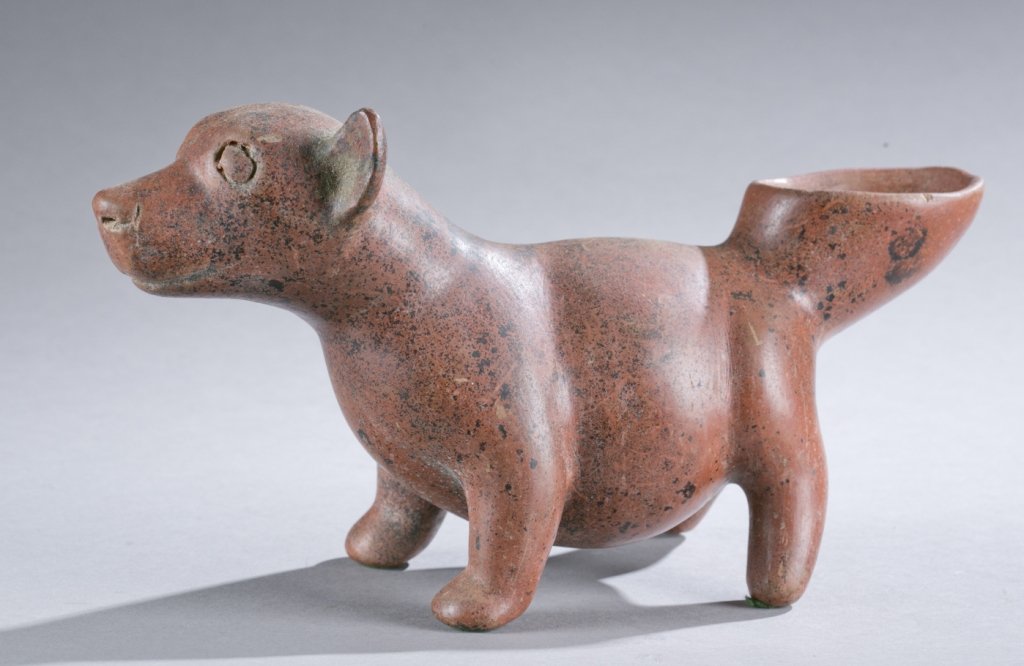 Colima dog figure, 200BCE-200CE. (1 of 5)