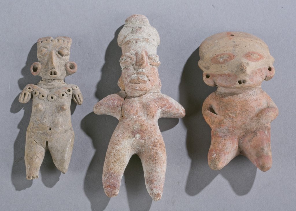 Group of 3 Pre-Classic Mexican figures. (1 of 5)