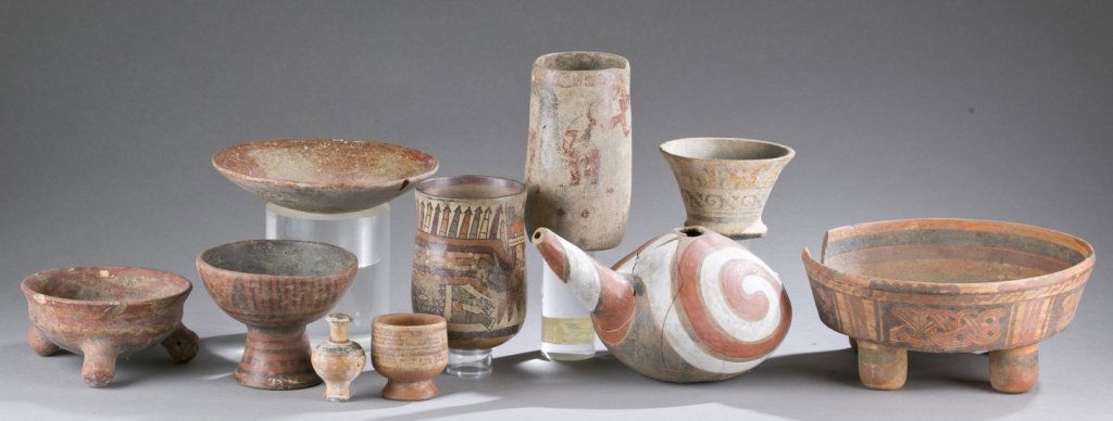 Group of 10 ethnographic ceramic vessels. (1 of 10)