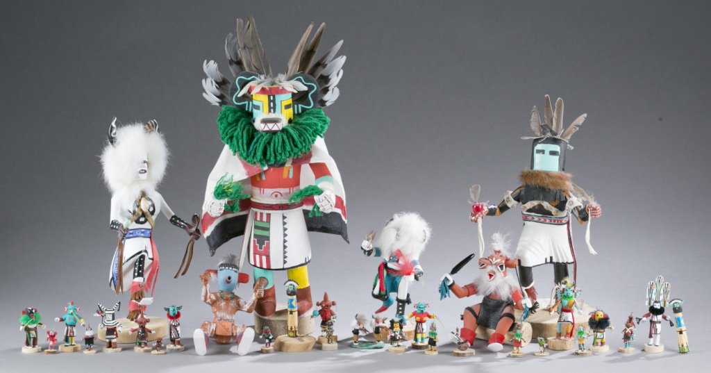 Group of 31 Kachina dolls by various artists. (1 of 10)