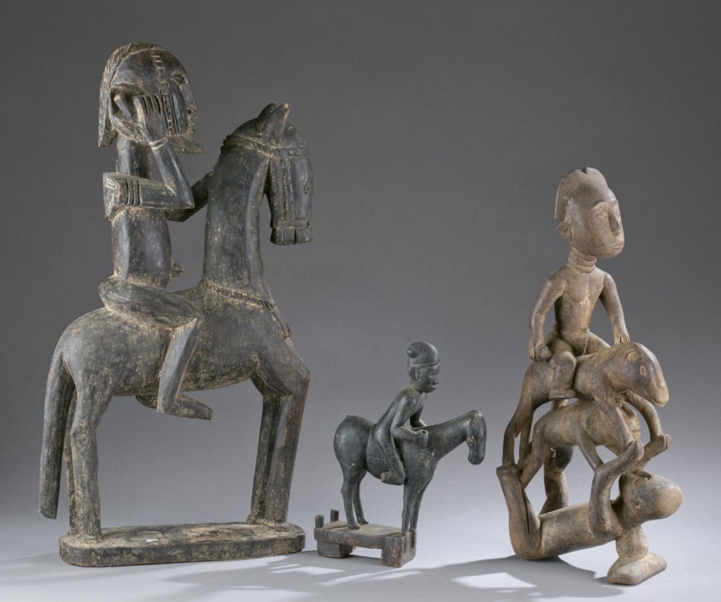 Group of US, Indian & Mexican figures. 20th c. (1 of 7)