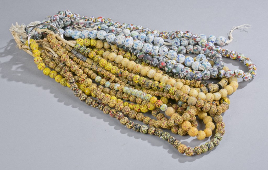 Group of Krobo African trade beads. (1 of 5)
