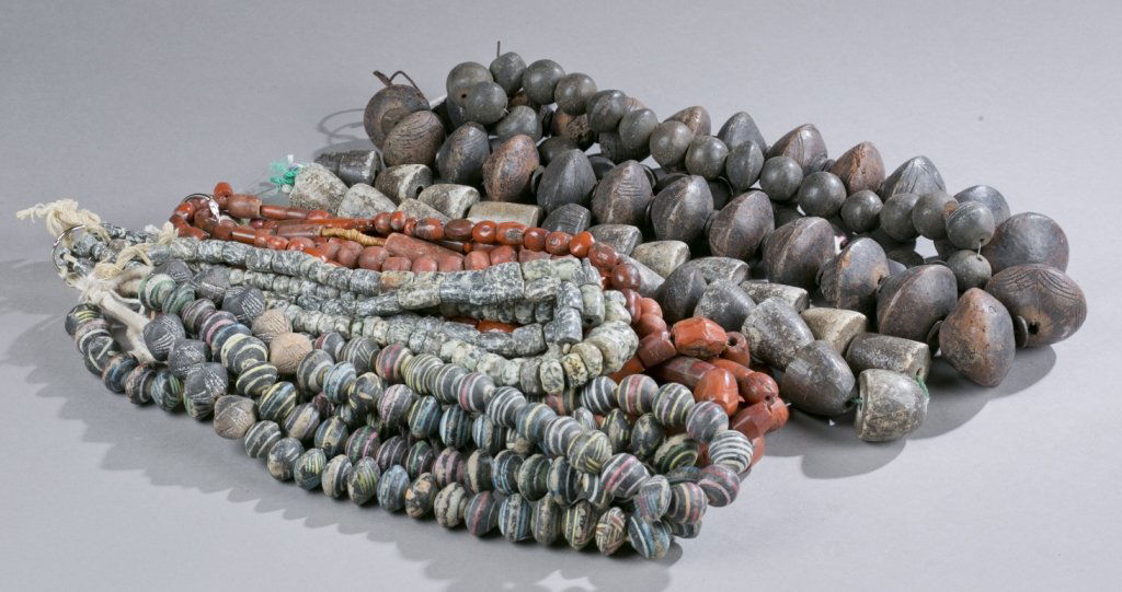 Group of African stone and ceramic beads. (1 of 7)