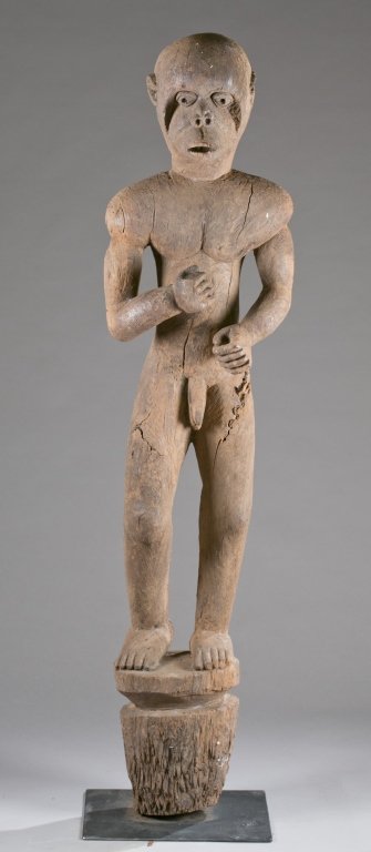 A standing male monkey figure. 20th c. (1 of 5)