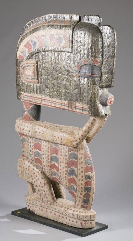 Polychrome Nimba figure, 20th c. (1 of 6)