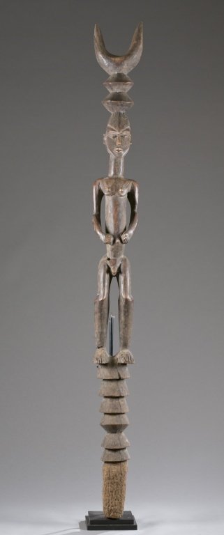 Staff with figure at center, 20th c. (1 of 4)