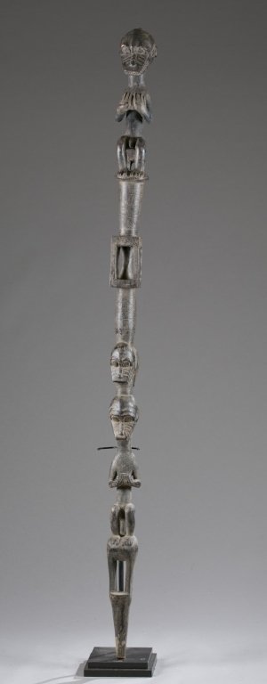 Staff with carved figures, 20th c. (1 of 8)
