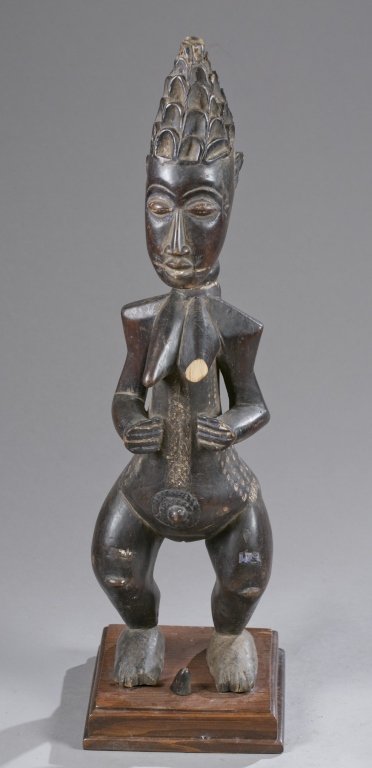 West African standing female figure, 20th c. (1 of 6)