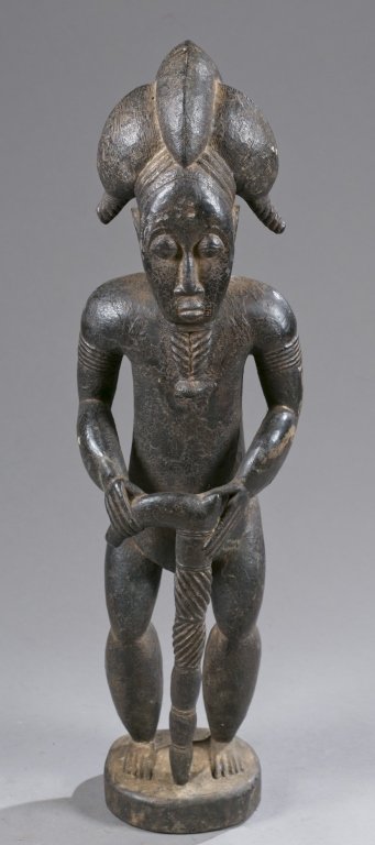 Baule carved standing male. 20th c. (1 of 5)