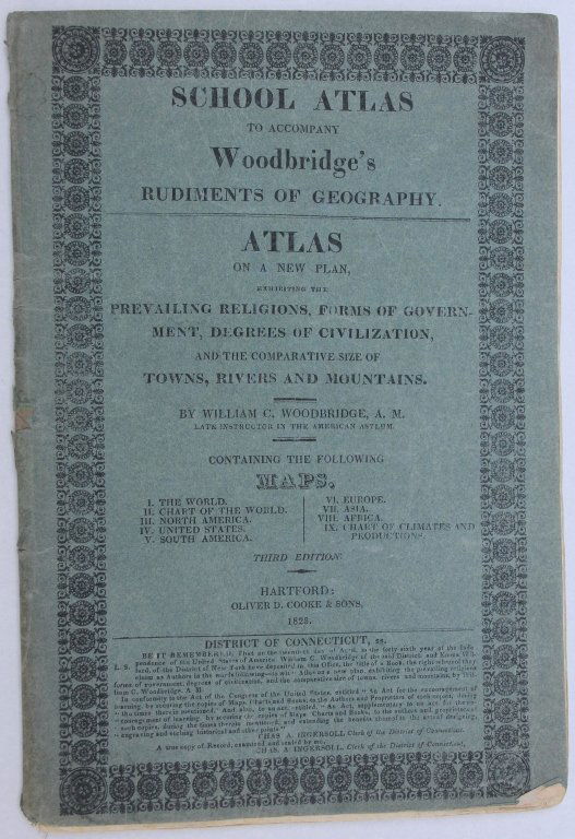 Woodbridge ...ATLAS ON A NEW PLAN... 1828. 9 maps. (1 of 4)