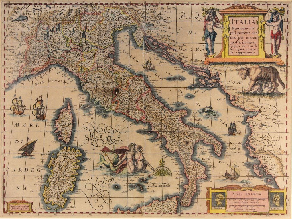 Italia Nuovamente piu perfetta... Hondius, 1631. (1 of 3)