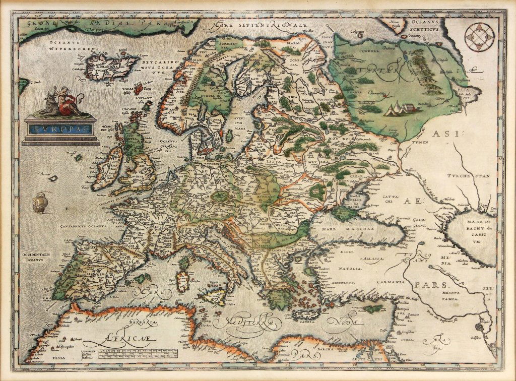 EUROPAE. [Ortelius, Ca. 1584-1612.] Map. (1 of 3)
