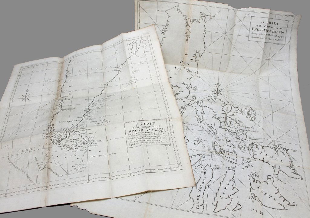 11 maps from: Anson, A Voyage Round the World. (1 of 3)