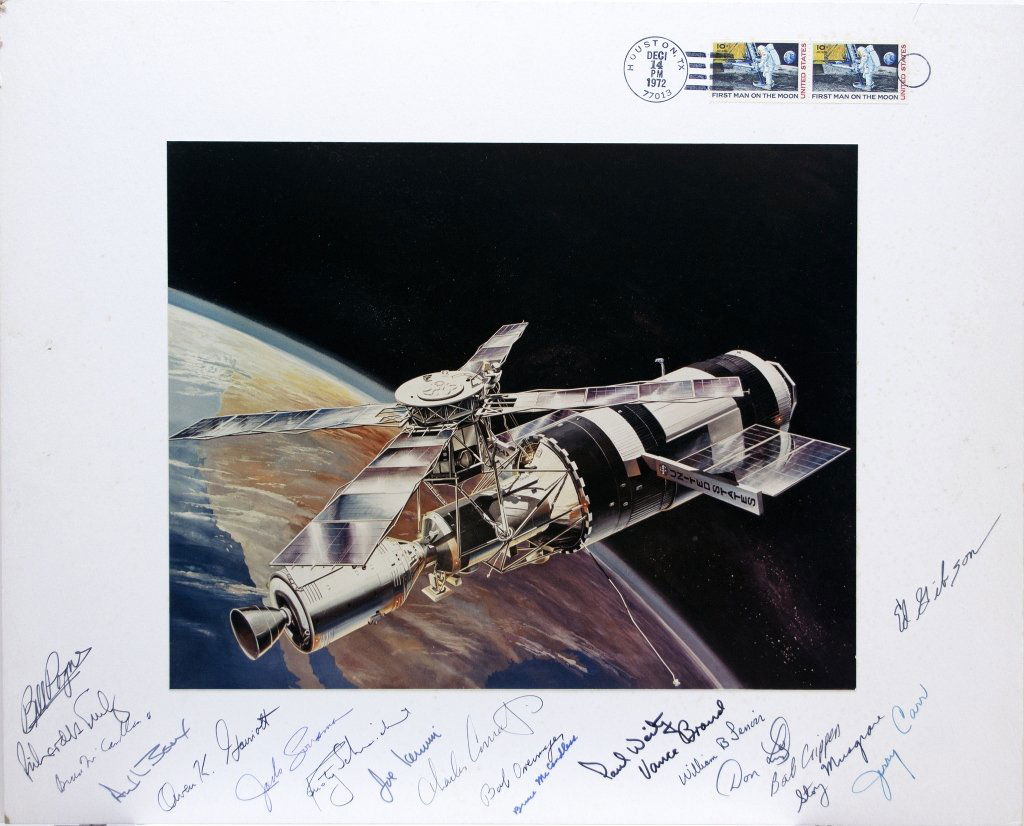 1972 Skylab sgd. by 18 Astronauts: Bean, Conrad. (1 of 8)