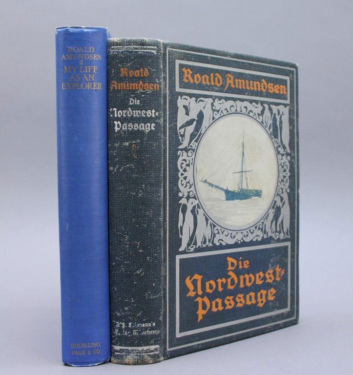 2 Books incl: Roald Amundsen DIE NORDWEST-PASSAGE. (1 of 3)