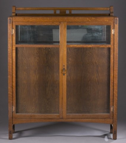 Limbert two-door china cabinet, 20th c. (1 of 3)