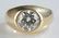 18k yellow gold gent's ring w/ 4.42 carat diamond.