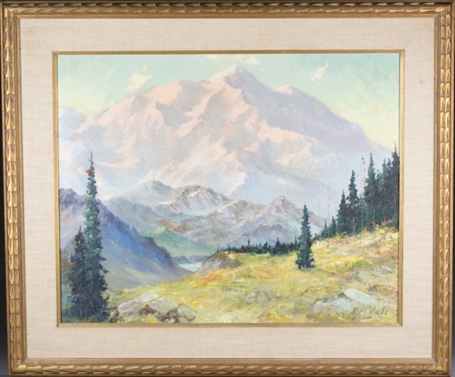Ellen Henne Goodale Alaskan landscape. o/c. (1 of 5)