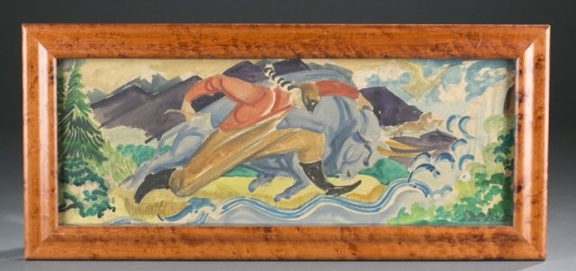 Lumen Winter, Paul Bunyon & Babe the Blue Ox. (1 of 4)