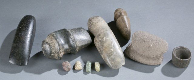 Miscellaneous stone ethnographic objects. (1 of 5)