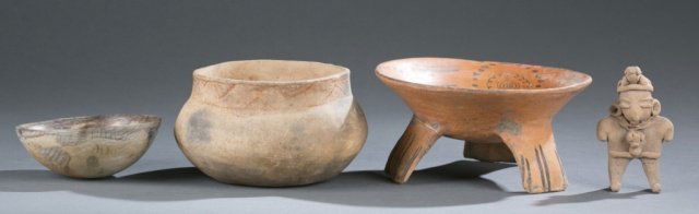 4 Ceramic ethnographic items. (1 of 10)
