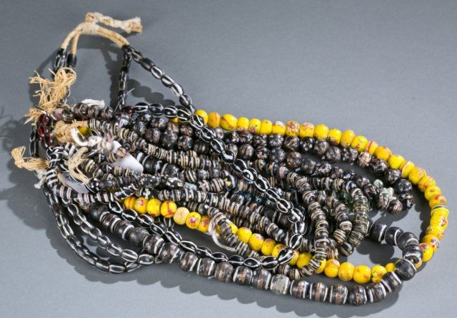 Group of multicolored Venetian trade beads. (1 of 5)