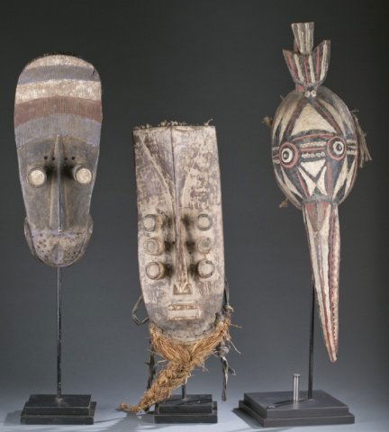 Group of 3 masks. (1 of 5)