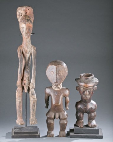 2 Figures and Kuba Cup. c.20th century. (1 of 7)