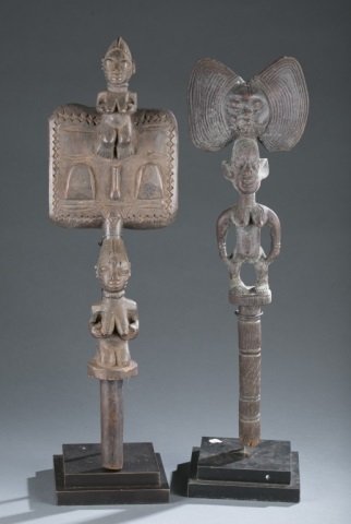 2 Shango staffs. (1 of 4)