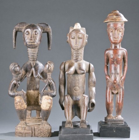 3 Baule figures. (1 of 9)