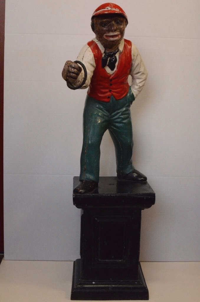 Cast Iron Painted "Jocko" Lawn Jockey