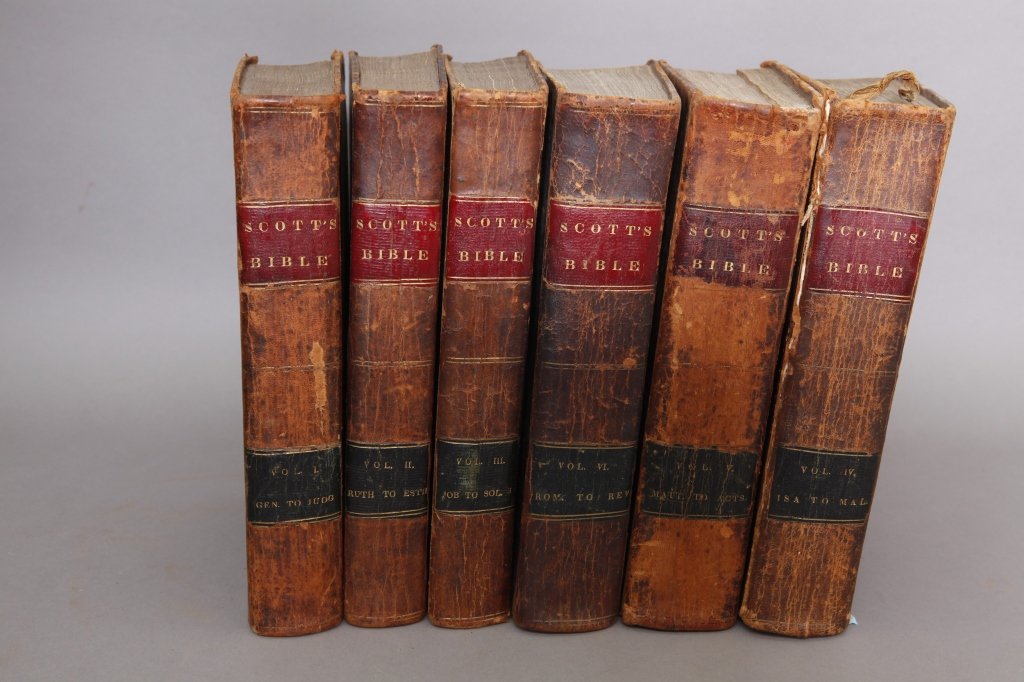 Thomas Scott. THE HOLY BIBLE. 6 Vols. 1823, (nd). (1 of 1)