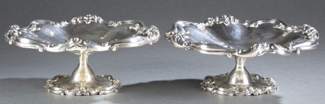 2 Howard & Co. Sterling compotes, 1908. (1 of 4)