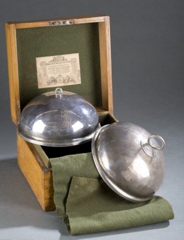 Lambert & Rawlings Sterling plate covers, c.1860. (1 of 10)