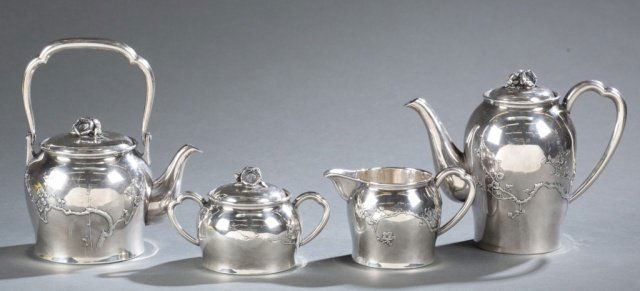 Miyamoto Shoko, Tokyo Sterling tea set. (1 of 6)