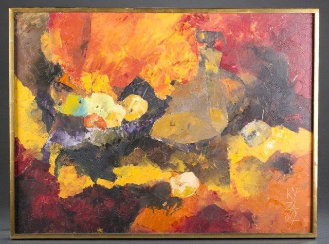 Ryszard Zajac, 1964, Abstract still life. o/c. (1 of 5)