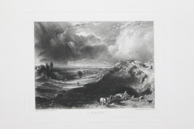10 Mezzotints John Constable (Britain, 1776-1857).: John Constable (Britain, 1776-1857). A Selection of 10 River Scenes and Seascapes , Mezzotint, 1855. Printed by H.G. Bohn.
