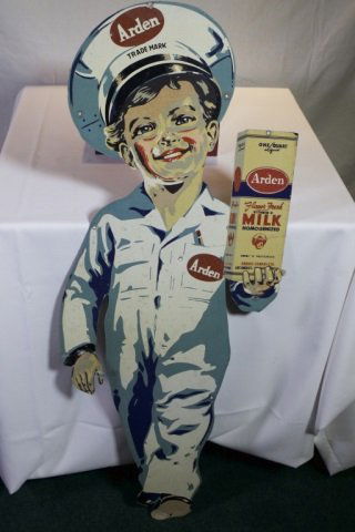 Arden Milk tin litho sign. (1 of 1)