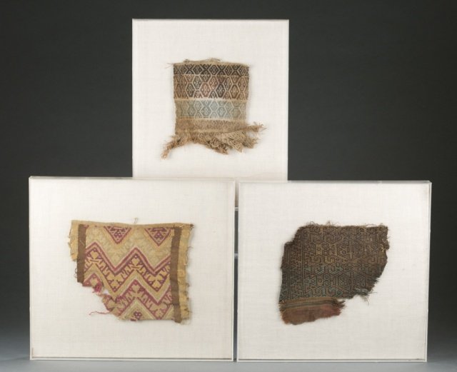 Framed Pre Columbian style textiles. (1 of 4)