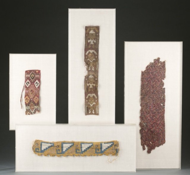 Framed Pre Columbian style textiles. (1 of 5)