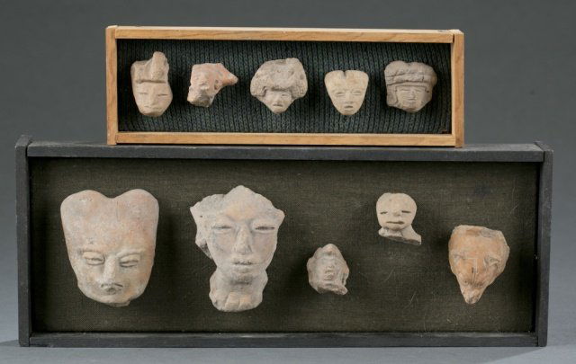 10 Pre Columbian style heads. (1 of 5)