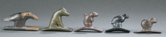 Group of 5 clay animals. (1 of 9)