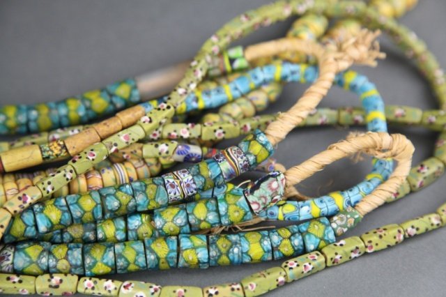 6 strands of Venetian mille fiori beads (1 of 1)
