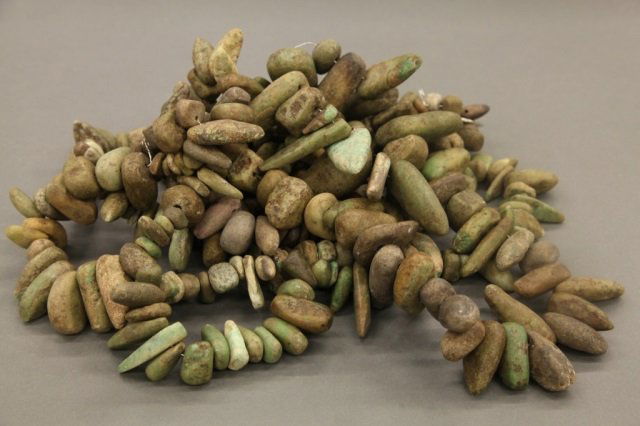 7 Strands of stone beads. (1 of 4)