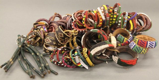 A large group of African bracelets. (1 of 4)