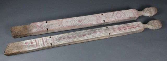 2 Giriama posts. 20th century. (1 of 1)