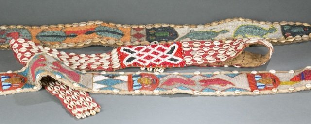 3 Beaded African belts. 20th century. (1 of 7)