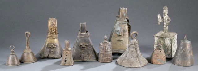 Group of African metal prestige bells. (1 of 7)